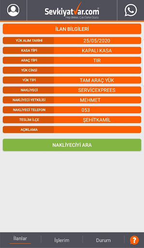 Sevkiyatvar.com Screen 3