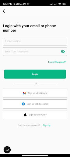 Android application PickG screenshort