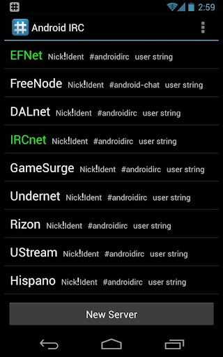 billig Beskrivelse sne IRC for Android ™ - Apps on Google Play