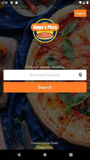 Android application Hugo's Pizza screenshort