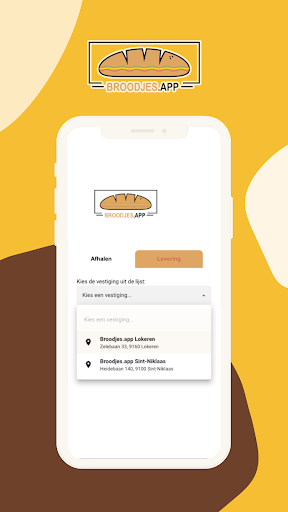 Android application Broodjes.app screenshort