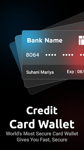 Android application Credit/Debit Card Wallet screenshort