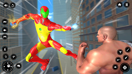 Iron Hero Flying Superhero war Screen 3