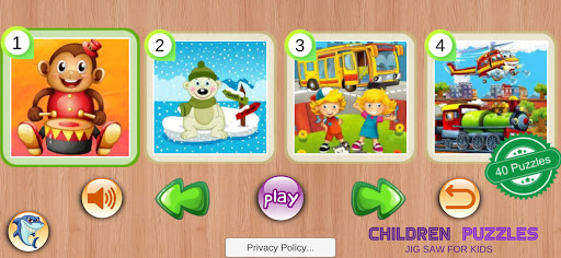 Android application Children Puzzles & Jigsaw screenshort