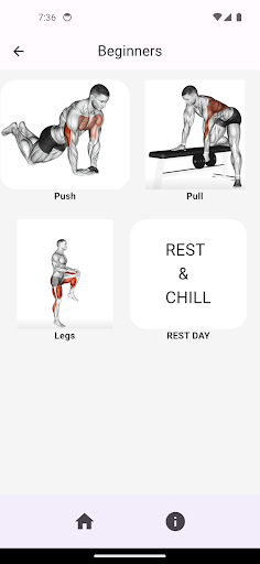 Home Workout - Push Pull Legs Screen 2