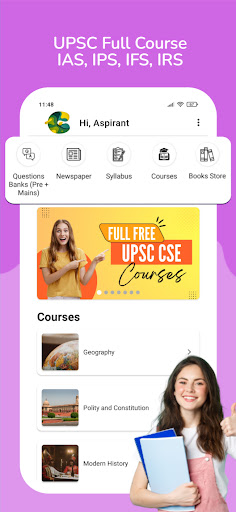 Android application Conroot UPSC IAS Preparation screenshort