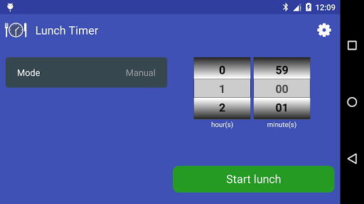 Lunch Timer and Reminder Screen 3
