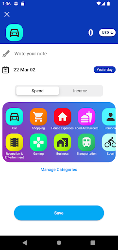 Pare manager | پارە Screen 2