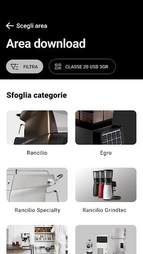 My Rancilio Group Screen 3