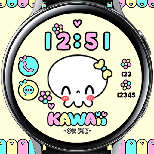 Kawaii Skull_Watchface logo