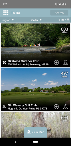 Screenshot of Visit Mississippi
