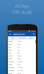 English Verb Conjugator Pro Screenshot