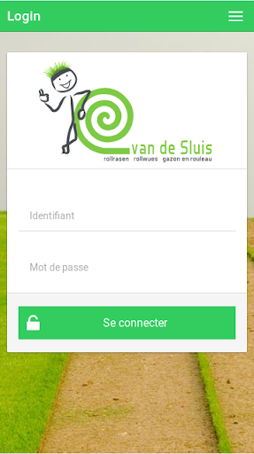 Android application Van de Sluis Turf products screenshort
