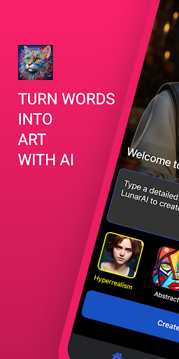 Android application Lunar AI Art Generator screenshort