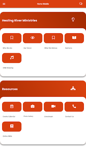 Android application Healing River Ministries screenshort