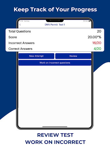 Screenshot of Alaska DMV Permit Practice