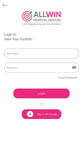 Allwin Financial Services Screen 3
