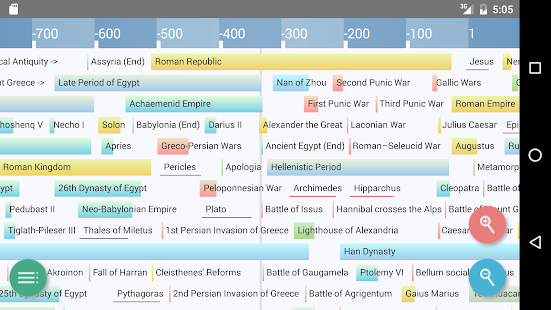 History Timeline Screenshot