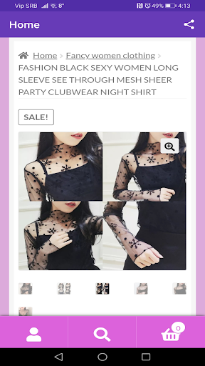 Android application Chic Boutique screenshort