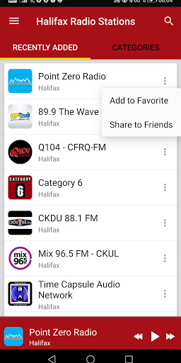Halifax Radio Stations, Canada Screen 2