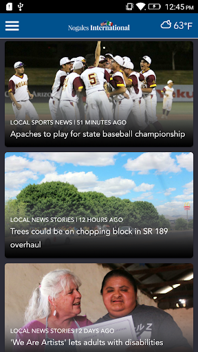 Android application Nogales International screenshort