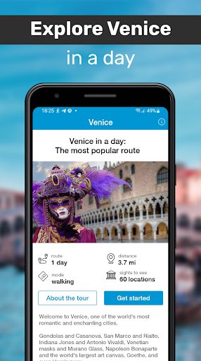 Android application Venice Audio Guide Offline Map screenshort