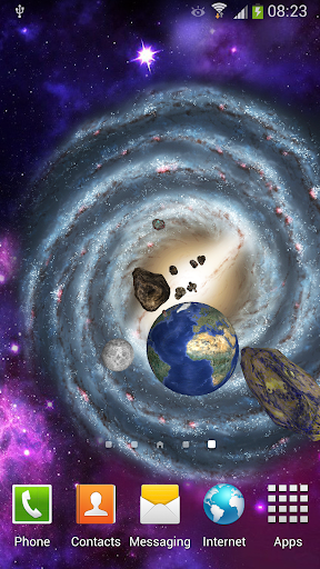 Android application 3D Space Live Wallpaper screenshort