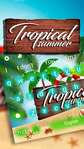 Tropical Summer Keyboard Theme