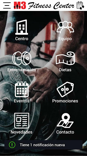 Android application M3 Fitness Center screenshort
