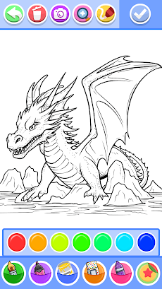 Dragon Coloring & Drawing Gameのおすすめ画像2