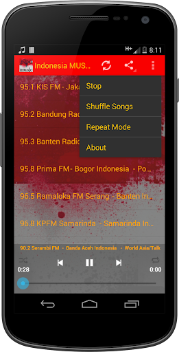 Indonesia MUSIC Radio Screen 2