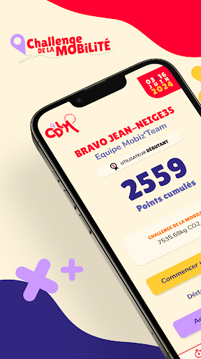 Android application Challenge de la mobilité screenshort