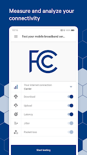 FCC Speed Test Screenshot