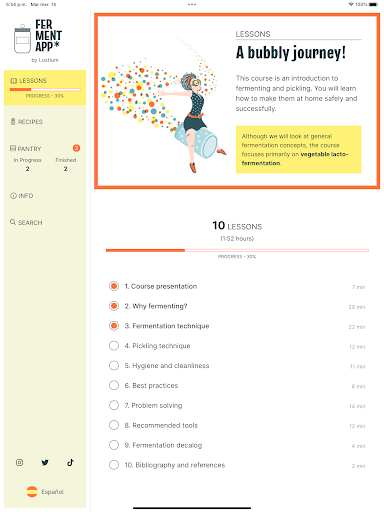 Screenshot of FermentApp