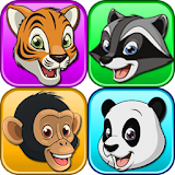 Brain game with animals icon