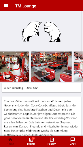 Android application TM Lounge screenshort