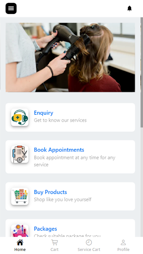 Android application Miss Beauty Salon screenshort