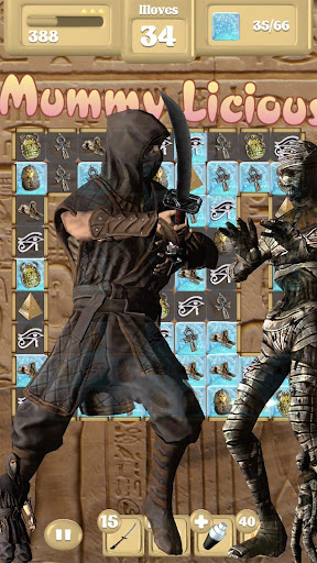 Android application Assassin Vs Mummies - Match 3 screenshort