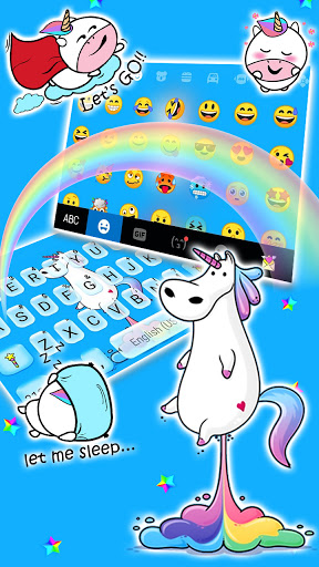 Farting Rainbow Unicorn Keyboa Screen 3