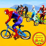 Cover Image of 下载 Superheroes BMX Racing Game  APK