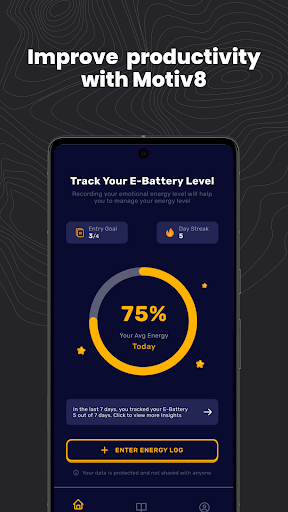 Android application Motiv8: Motivation Pal screenshort