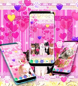 Cute pink kitty live wallpaper - Ứng dụng trên Google Play