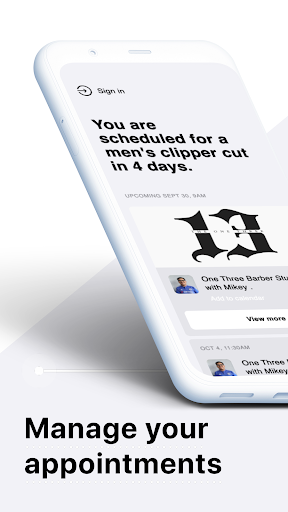 One Three Barber Studio Screen 2
