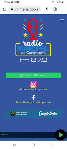 Radio Municipal de Carpintería Screen 2