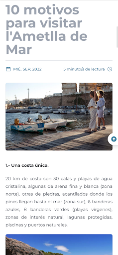 Visit lAmetlla de Mar Screen 3