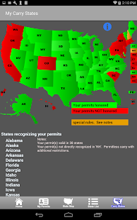 CCW – Concealed Carry 50 State Bildschirmfoto