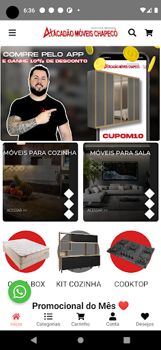 Android application Atacadão Móveis Chapecó screenshort