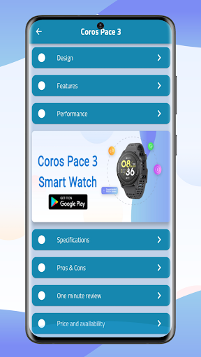 Coros Pace 3 Smart Watch Guide Screen 3