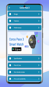 Coros Pace 3 Smart Watch Guide