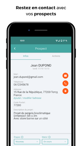 lApplication du Lead
